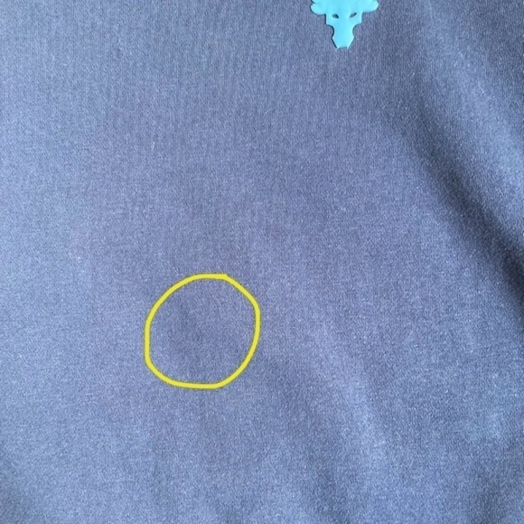 Under Armour Project Rock Sweater Crewneck Sweatshirt Drawstring Crop Navy S - Picture 13 of 15